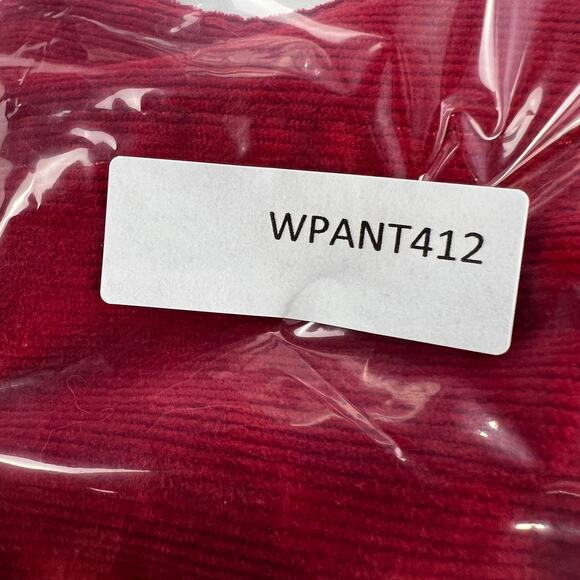 Talbots High Waist Straight Leg Corduroy Jeans Pants Cherry Red Size 14 - Picture 11 of 12